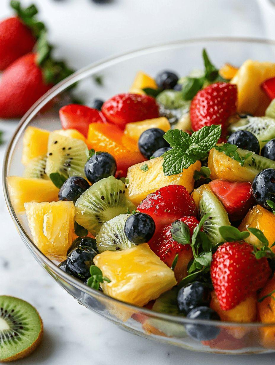 Bùng nổ vị giác cùng salad  việt quất và các loại trái cây